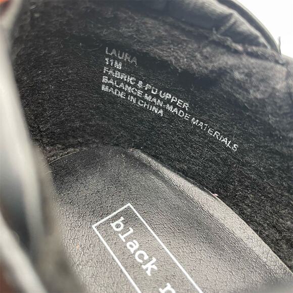 Black Rivet Women's Black Ankle Booties Size 11 Zip-Up Stretch - Picture 6 of 8